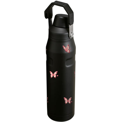 Garrafa Térmica Stanley Aerolight Fast Flow 1,1L Rosé Butterfly Matte Black