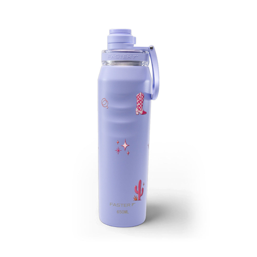 Garrafa Térmica Faster Oásis 650ml Country Rosa Acqua