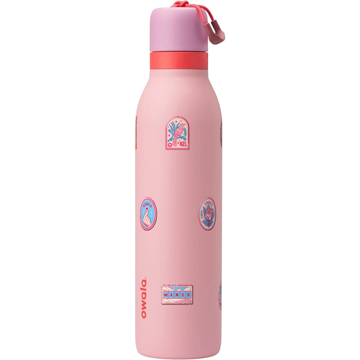 Garrafa Térmica Owala Twist 710ml Selos de Viagem Angel Cake