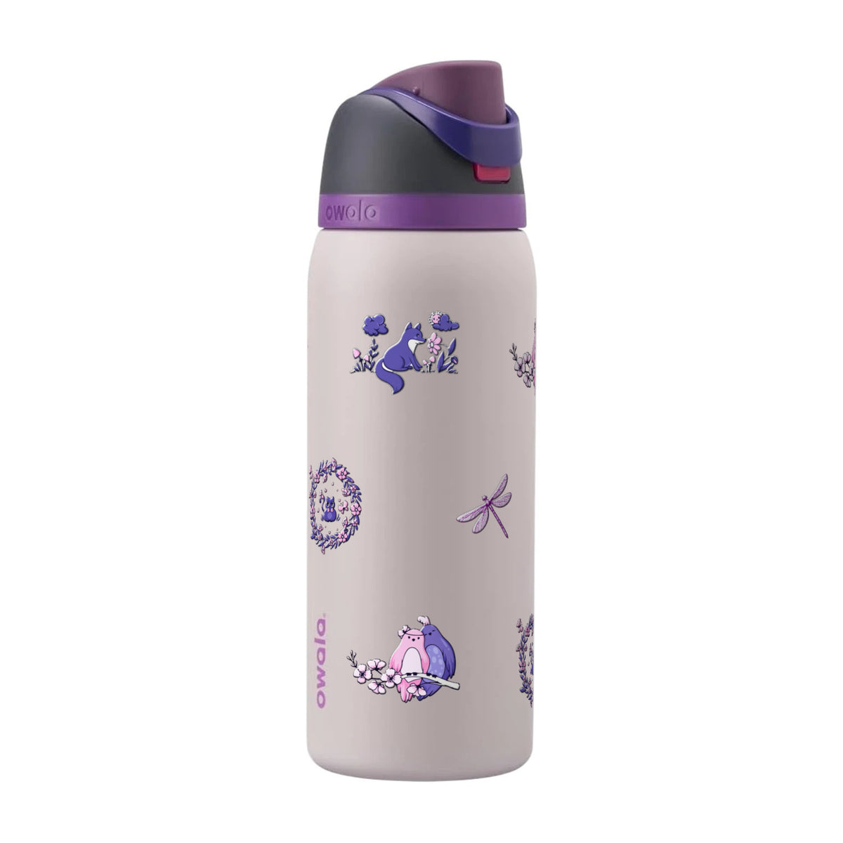 Garrafa Térmica Owala FreeSip 946ml Natureza Lilás Dreamy Field