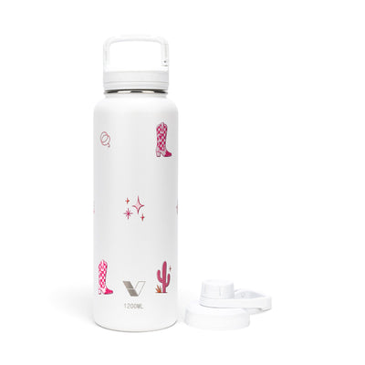 Garrafa Térmica Versity ColdKeeper 1200ml Country Rosa Branca