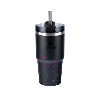 Copo Térmico Stanley Quencher 2.0 591ml Corações Rosa Black