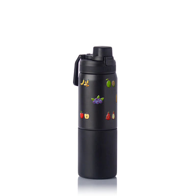Garrafa Térmica PACCO Nexa 600ml Frutas PRETO