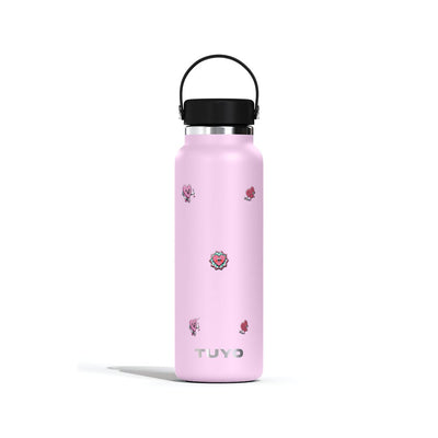 Garrafa Térmica Tuyo 1200ml Corações Lilás