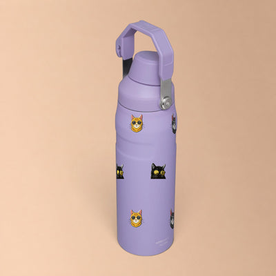 Garrafa Térmica Stanley Aerolight Fast Flow 710ml Gatos de Óculos Lavender