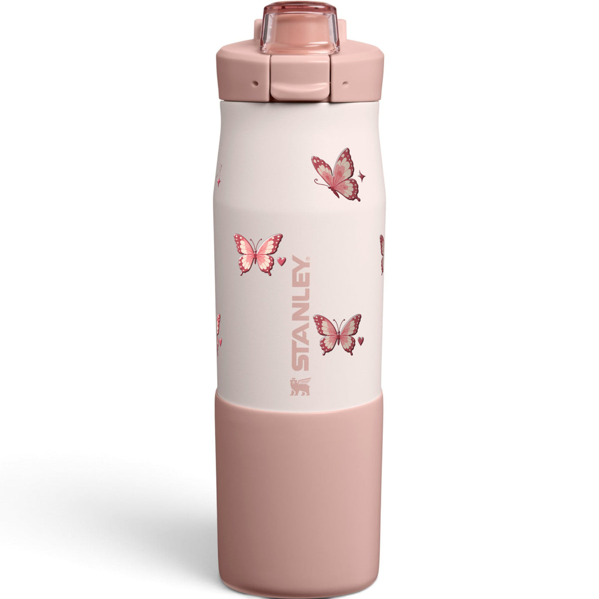 Garrafa Térmica Stanley Vitalize Tempo 710ml Rosé Butterfly Rose Quartz