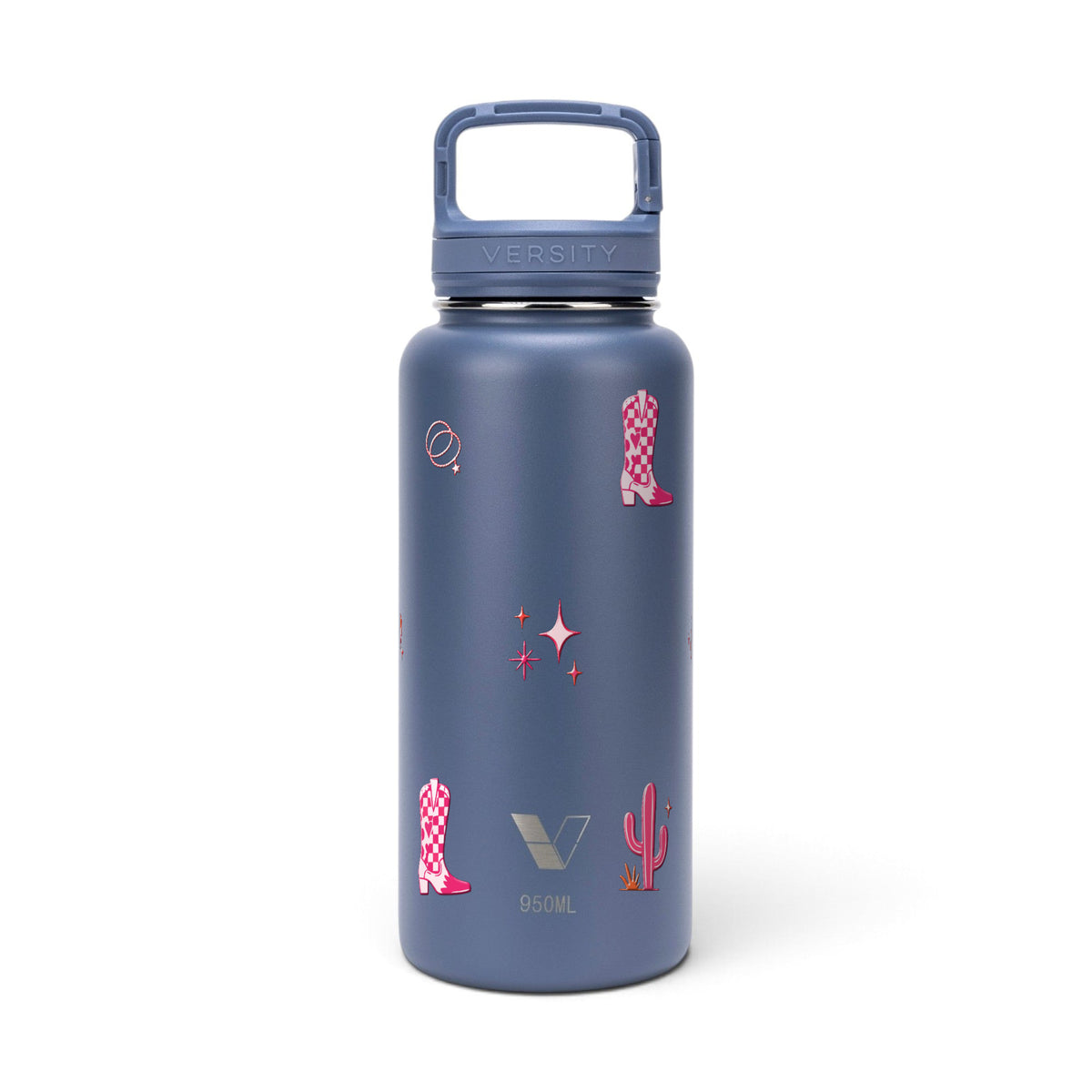 Garrafa Térmica Versity ColdKeeper 950ml Country Rosa Azul