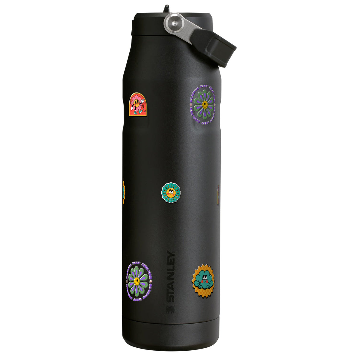 Garrafa Térmica Stanley Aerolight Flip Straw 1,1L Retrô Good Vibes Black