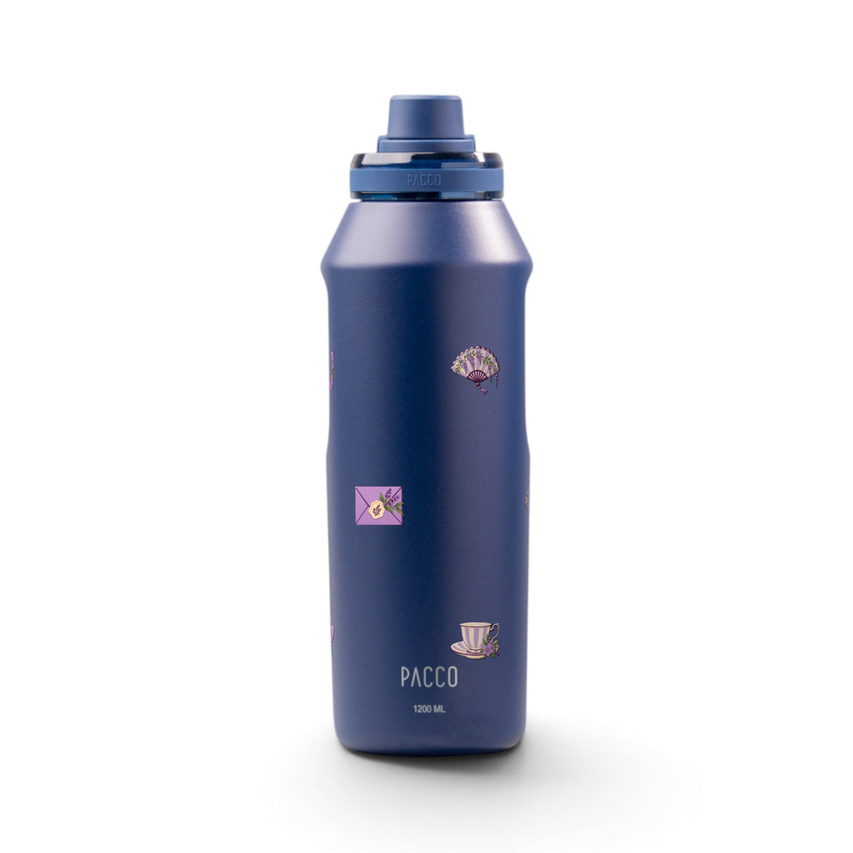 Garrafa Térmica PACCO Vyta 1200ml Lavanda Botânica Marinho