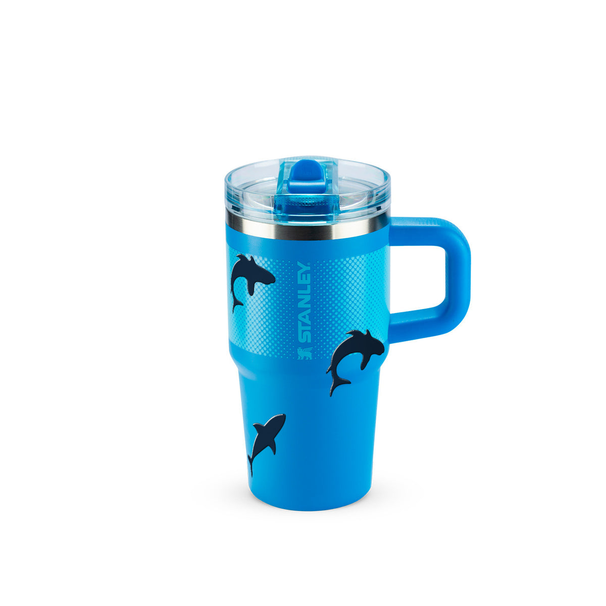 Copo Térmico Stanley Quencher Protour 591ml Tubarões Azure Fade