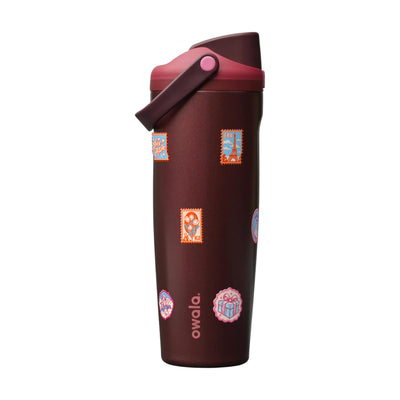 Garrafa Térmica Owala FreeSip Sway 887ml Selos de Viagem Black Cherry
