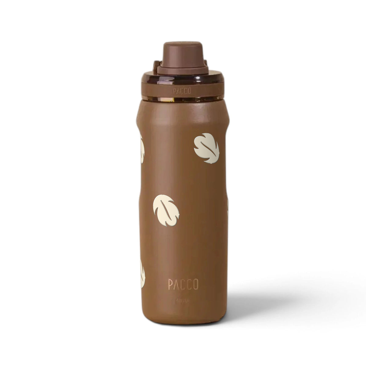 Garrafa Térmica PACCO Vyta 500ml Folhas Creme Chocolate