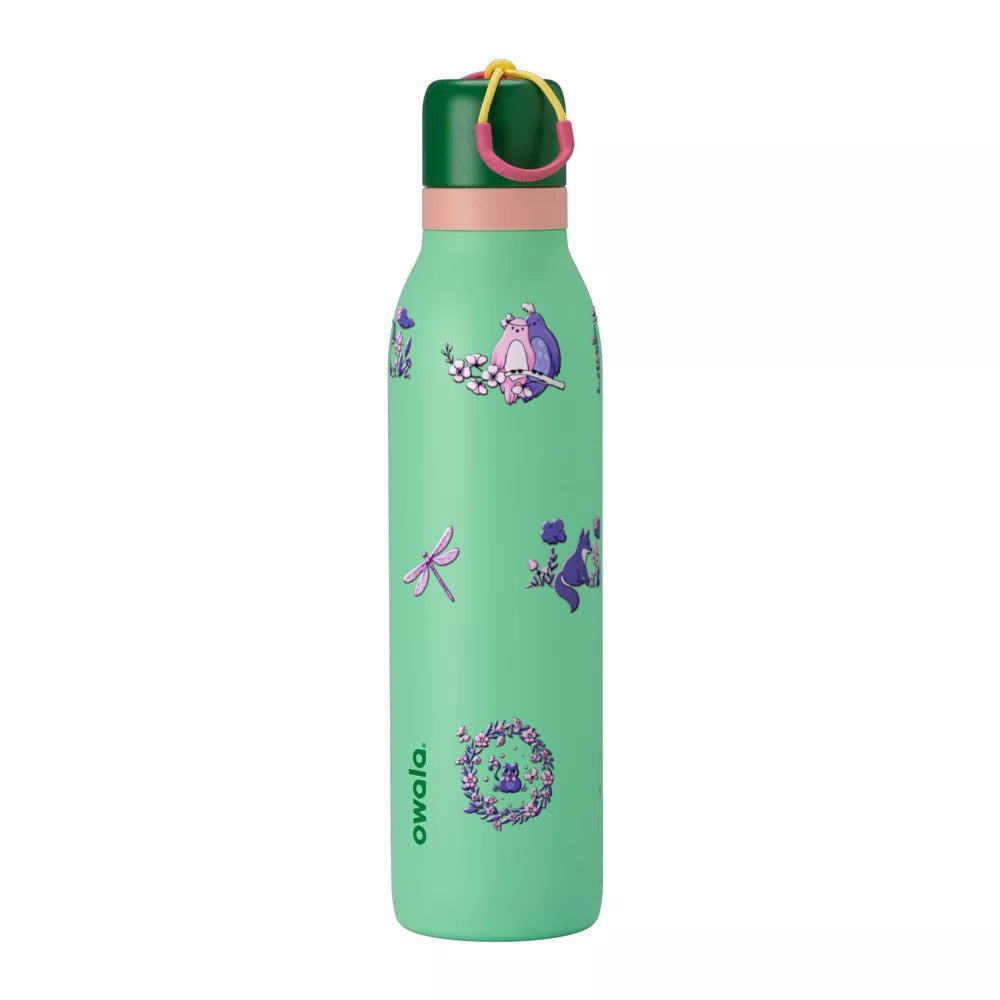 Garrafa Térmica Owala Twist 710ml Natureza Lilás Scream Green