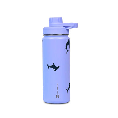 Garrafa Térmica Goldentec 500ml Tubarões Lavanda