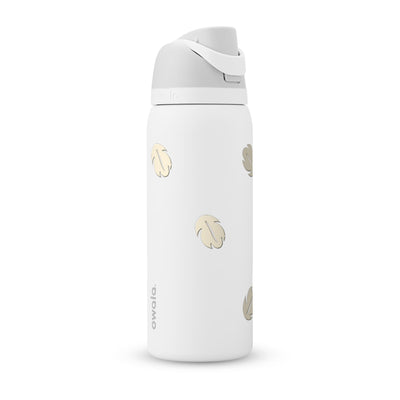 Garrafa Térmica Owala FreeSip 946ml Folhas Creme White Marshmallow