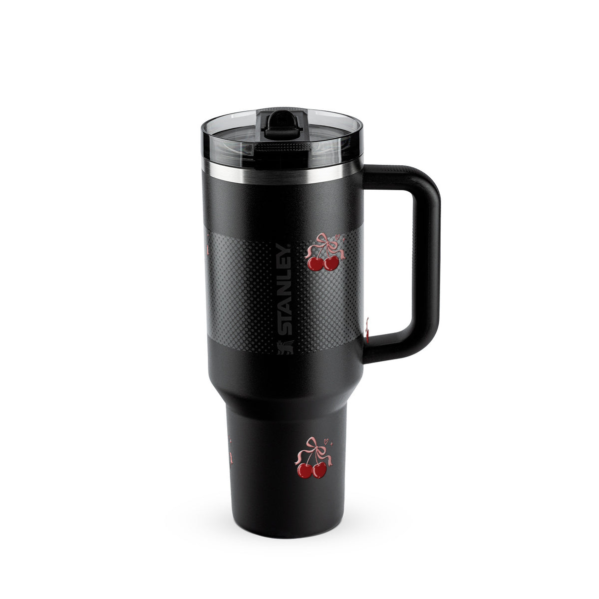 Copo Térmico Stanley Quencher Protour 1,18L Cereja Pop Black Fade