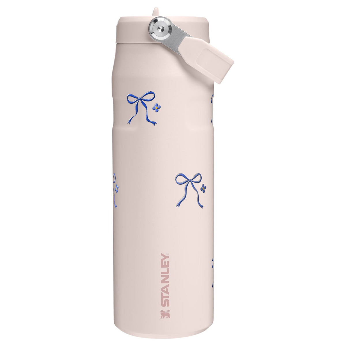 Garrafa Térmica Stanley Aerolight Flip Straw 710ml Laço Leve Rose Quartz