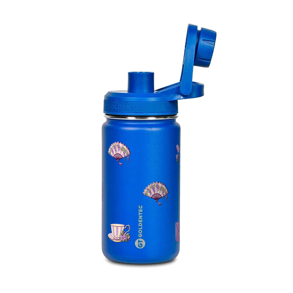Garrafa Térmica Goldentec 350ml Lavanda Botânica Azul