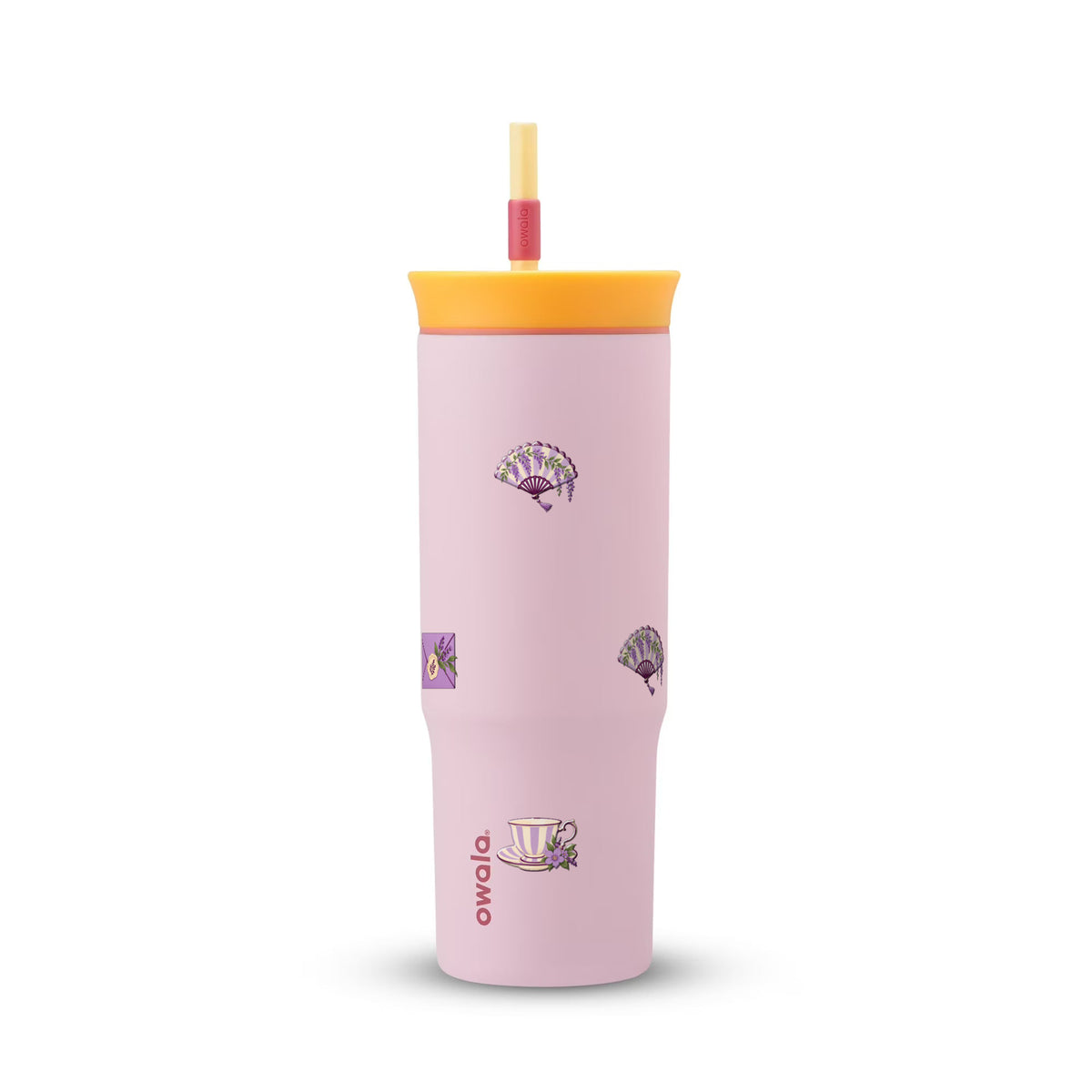 Copo Térmico Owala Tumbler 710ml Lavanda Botânica Rosa