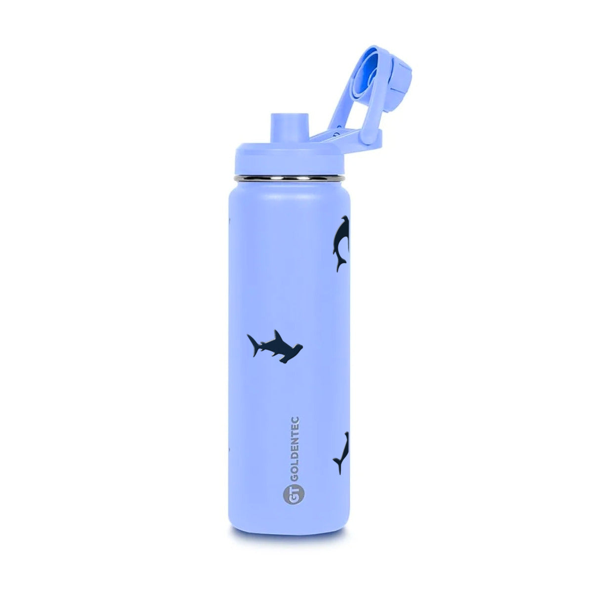 Garrafa Térmica Goldentec 750ml Tubarões Lavanda