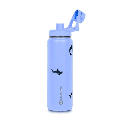 Garrafa Térmica Goldentec 750ml Tubarões Lavanda
