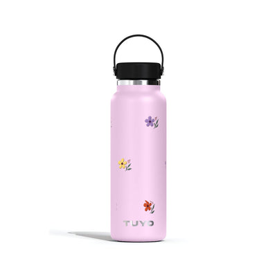 Garrafa Térmica Tuyo 1200ml Floral Club Lilás