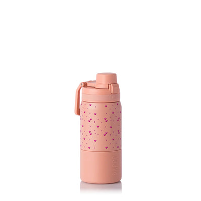 Garrafa Térmica PACCO Nexa 440ml Corações Rosa Clay