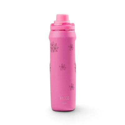 Garrafa Térmica PACCO Vyta 650ml Floral Rosa Chiclete