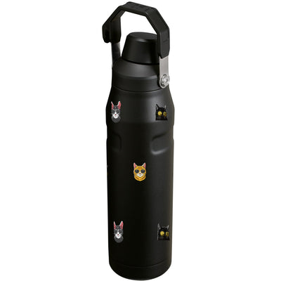 Garrafa Térmica Stanley Aerolight Fast Flow 1,1L Gatos de Óculos Matte Black