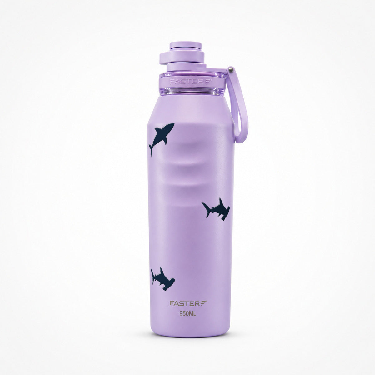 Garrafa Térmica Faster Oásis 950ml Tubarões Lilás