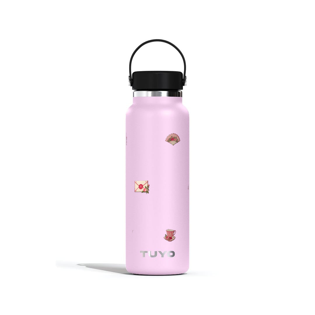 Garrafa Térmica Tuyo 1200ml Rosé Romântico Lilás