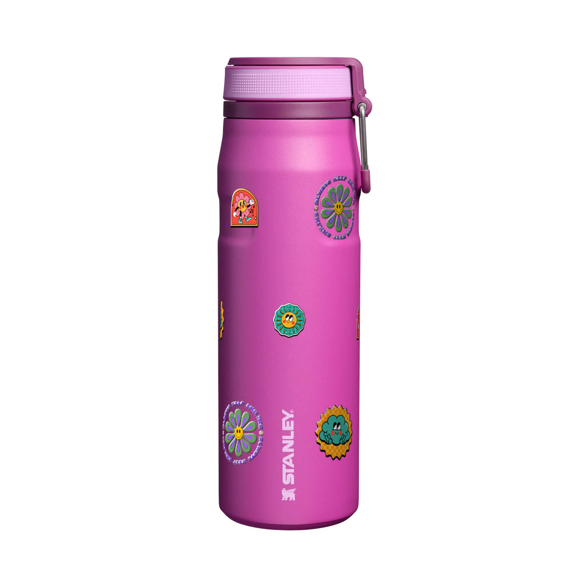Garrafa Térmica Stanley Twist Flip 710ml Retrô Good Vibes Dark Blossom