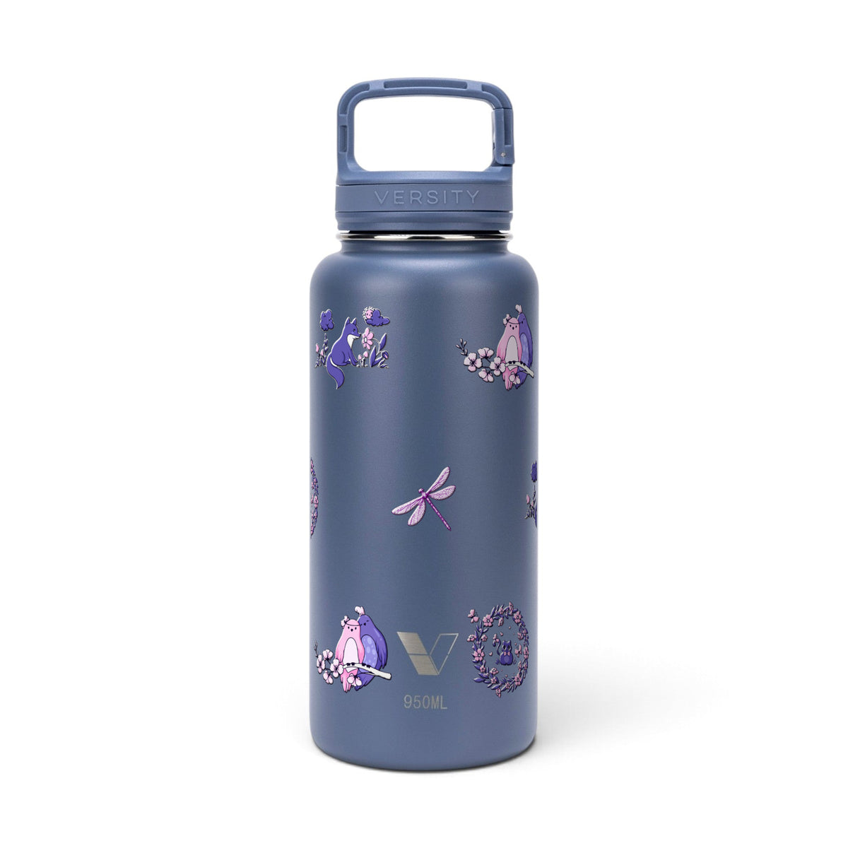 Garrafa Térmica Versity ColdKeeper 950ml Natureza Lilás Azul