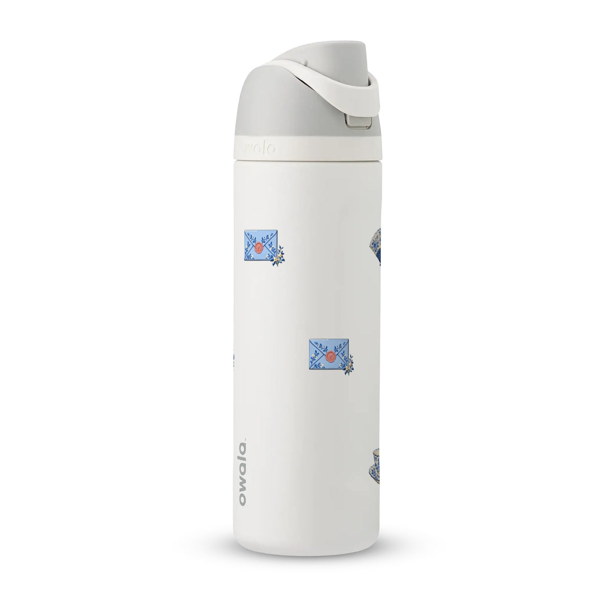 Garrafa Térmica Owala FreeSip 710ml Porcelana Azul White Marshmallow