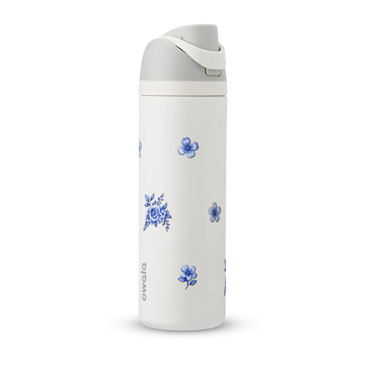 Garrafa Térmica Owala FreeSip 710ml Jardim Azul White Marshmallow