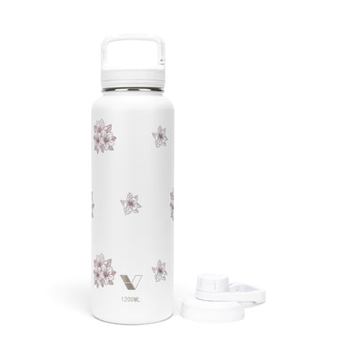 Garrafa Térmica Versity ColdKeeper 1200ml Floral Rosa Branca