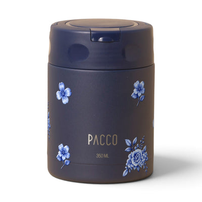 Pote Térmico PACCO FoodJar 350ml Jardim Azul Marinho