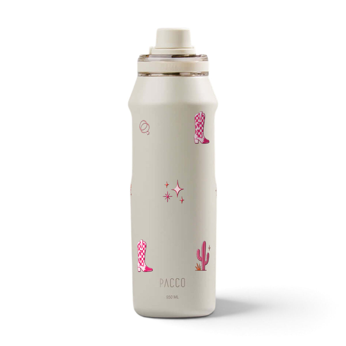 Garrafa Térmica PACCO Vyta 950ml Country Rosa Creme