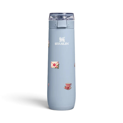 Garrafa Térmica Stanley Flowstate Spring 591ml Rosé Romântico Blue Dream