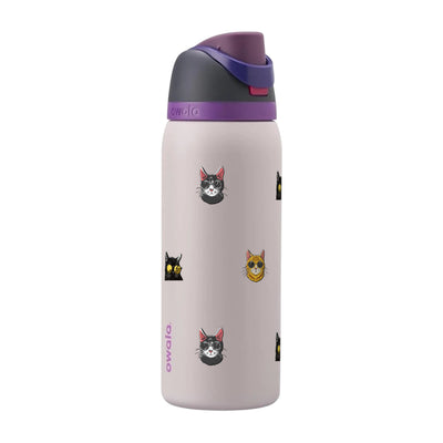 Garrafa Térmica Owala FreeSip 946ml Gatos de Óculos Dreamy Field