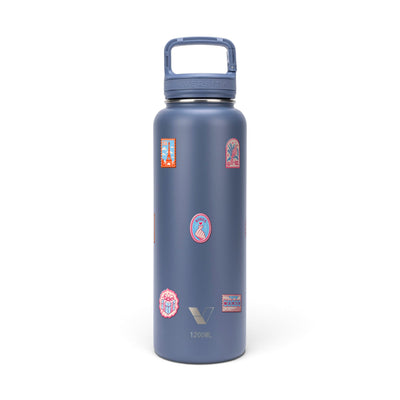 Garrafa Térmica Versity ColdKeeper 1200ml Selos de Viagem Azul
