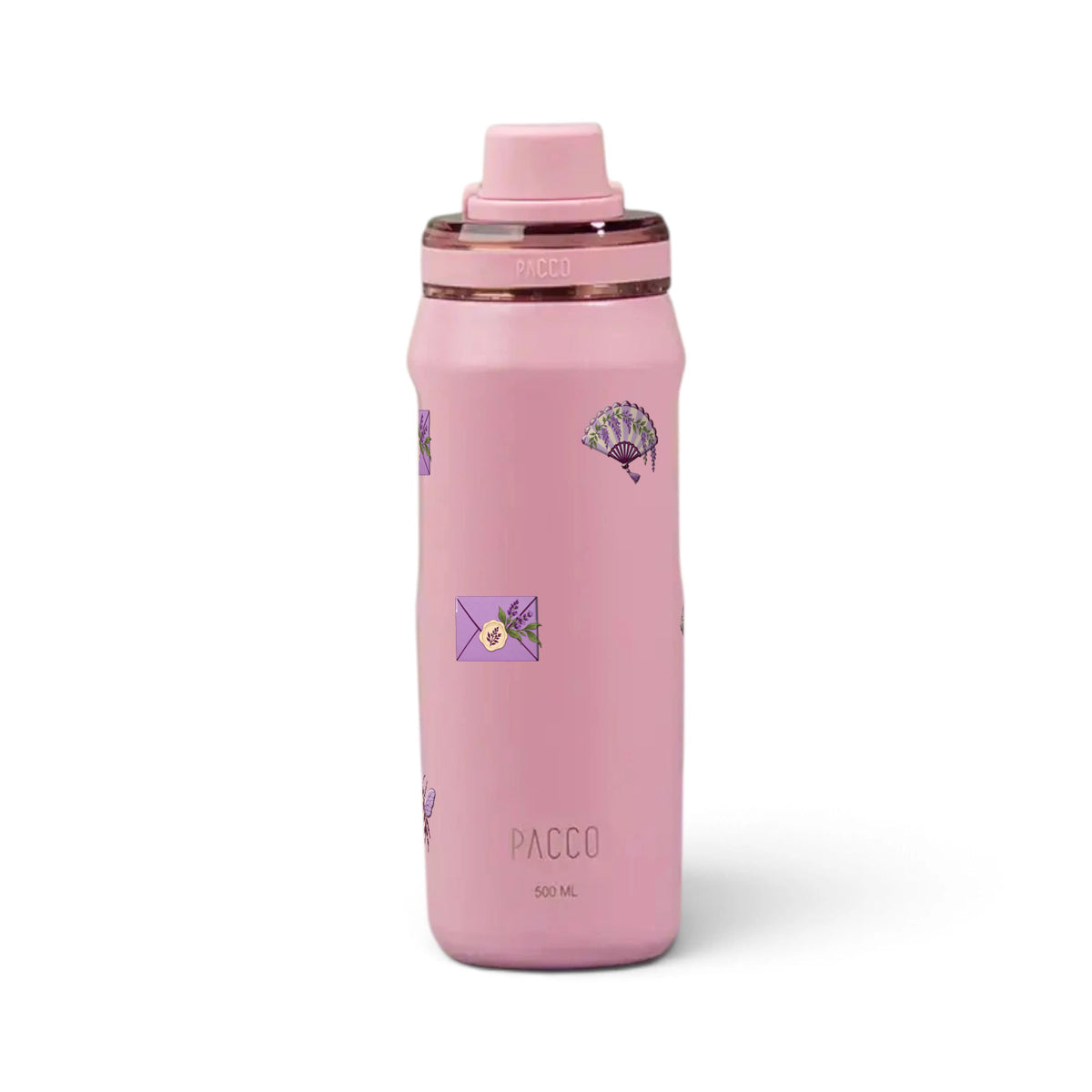 Garrafa Térmica PACCO Vyta 500ml Lavanda Botânica Sweet Rose