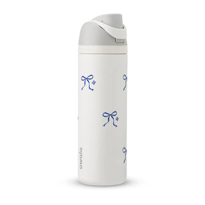Garrafa Térmica Owala FreeSip 710ml Laço Leve White Marshmallow