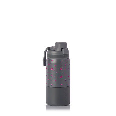 Garrafa Térmica PACCO Nexa 440ml Corações Rosa CINZA