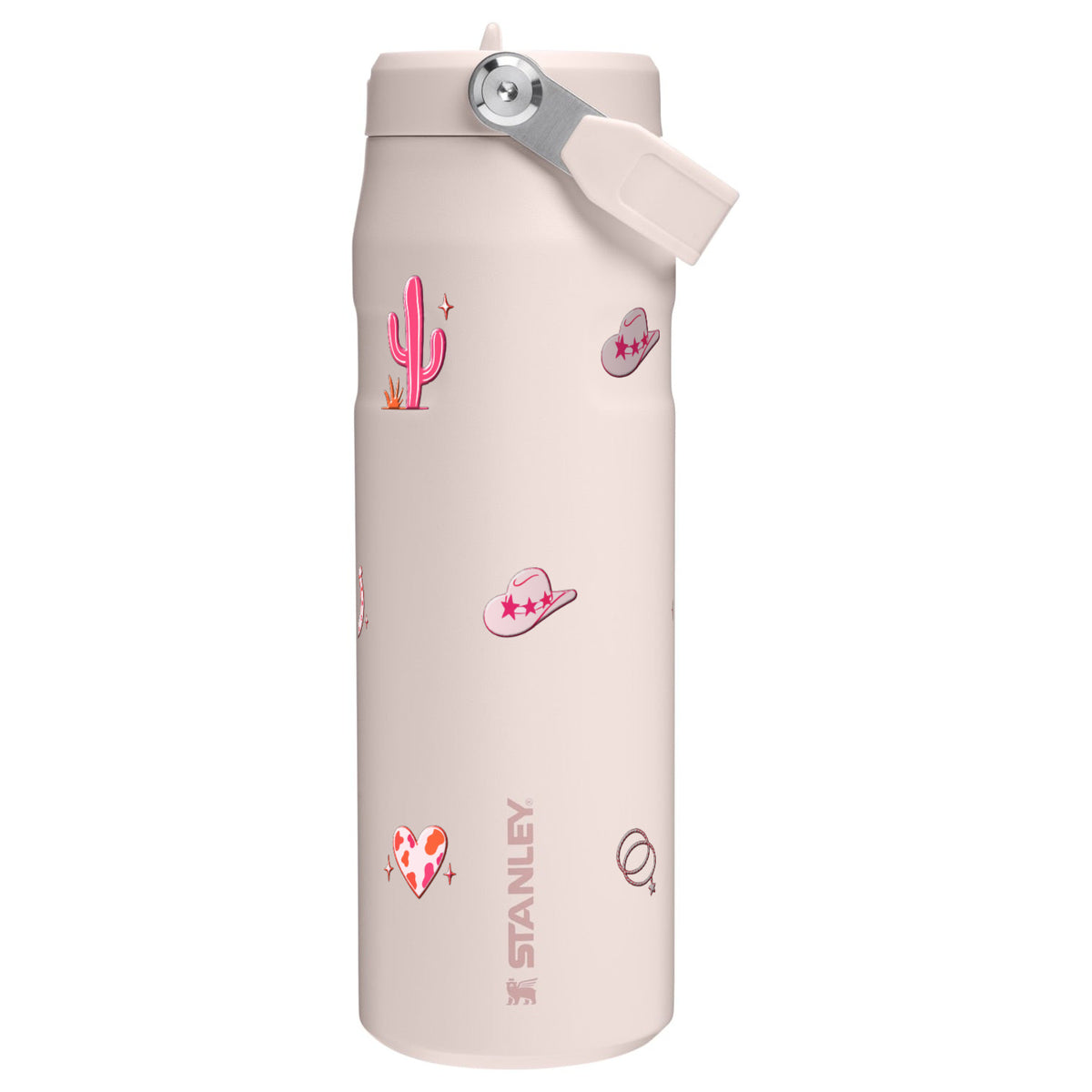 Garrafa Térmica Stanley Aerolight Flip Straw 710ml Country Rosa Rose Quartz