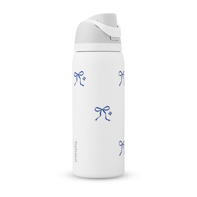 Garrafa Térmica Owala FreeSip 946ml Laço Leve White Marshmallow