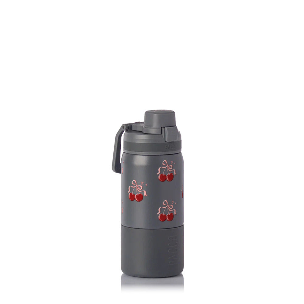 Garrafa Térmica PACCO Nexa 440ml Cereja Pop CINZA
