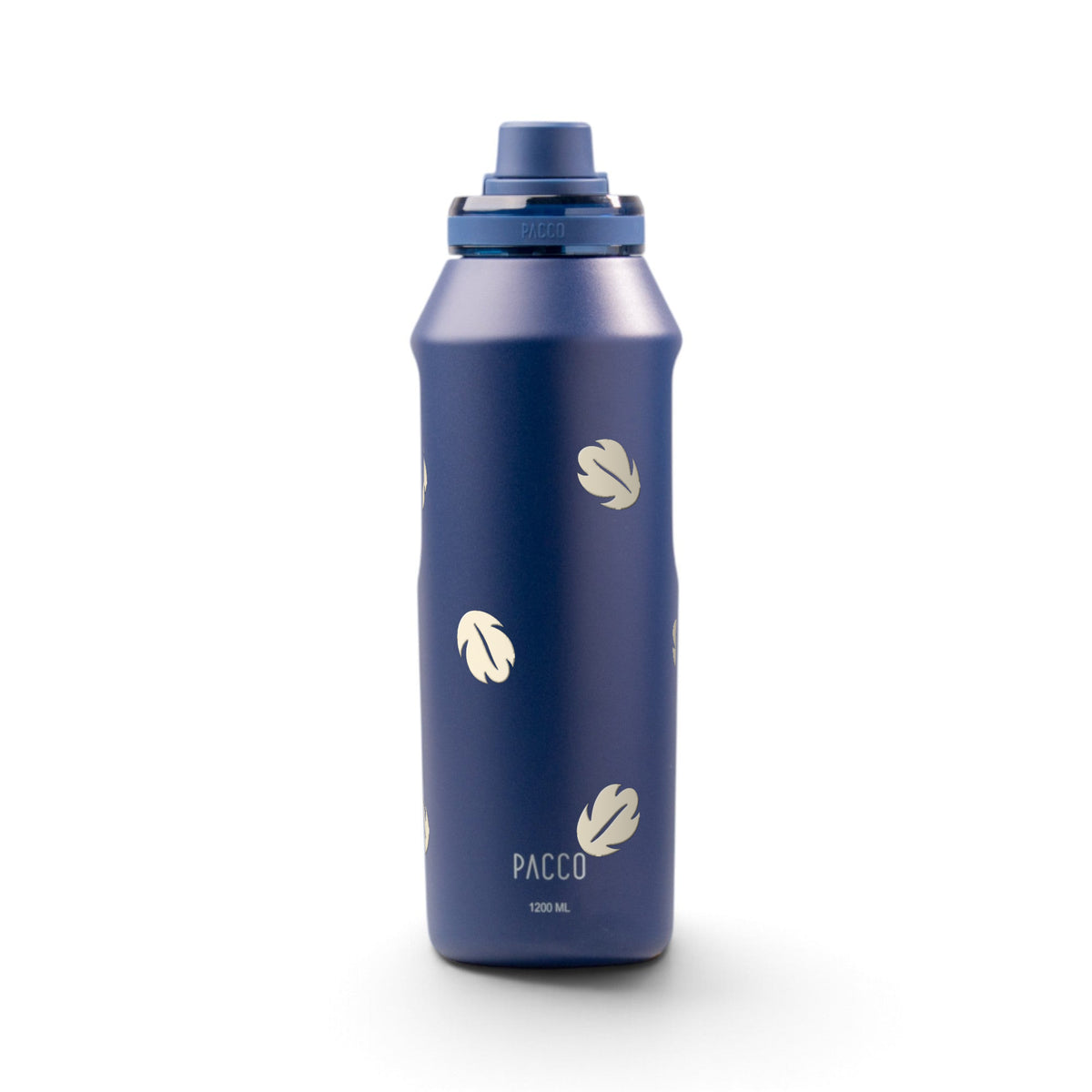 Garrafa Térmica PACCO Vyta 1200ml Folhas Creme Marinho