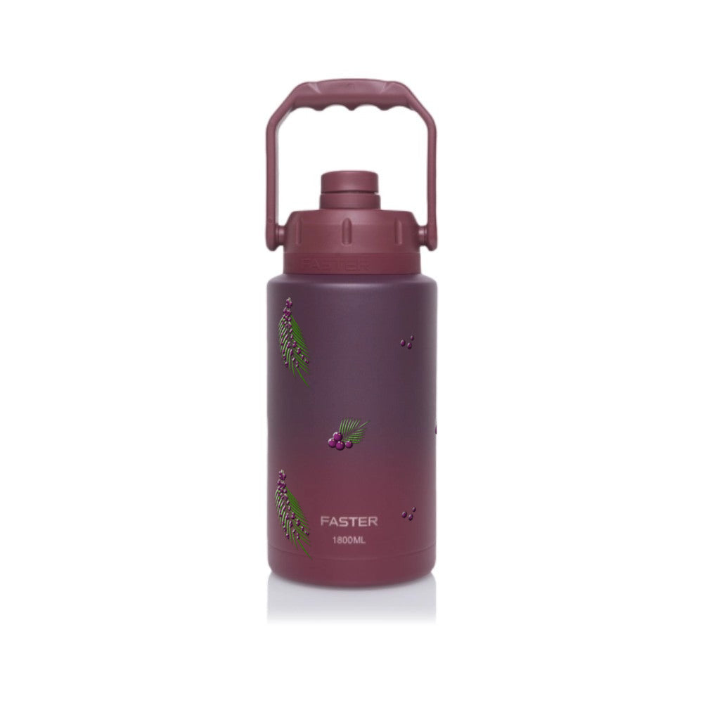 Garrafa Térmica Faster Growler 1800ml Açaí Cereja gradiente