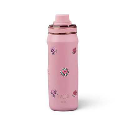 Garrafa Térmica PACCO Vyta 500ml Corações Sweet Rose